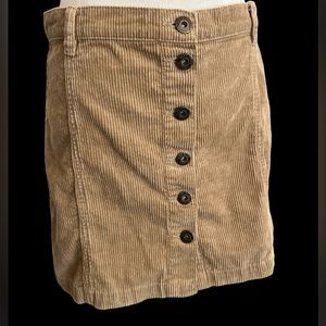 Vintage 90s Y2K Blue Spice Corduroy skirt khaki